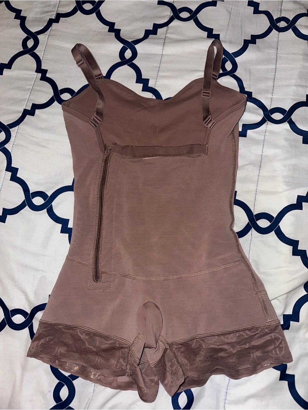 Colombian Shapewear Bodysuit Romper in Mauve